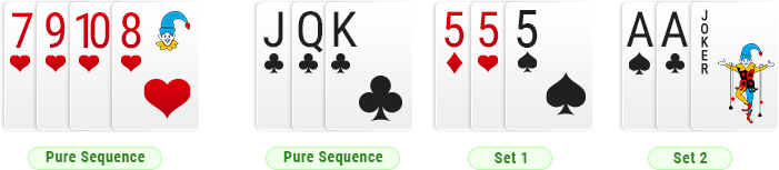 Using Wild Joker in Rummy