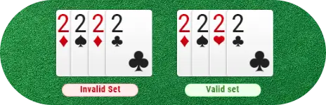 invalid set and valid set