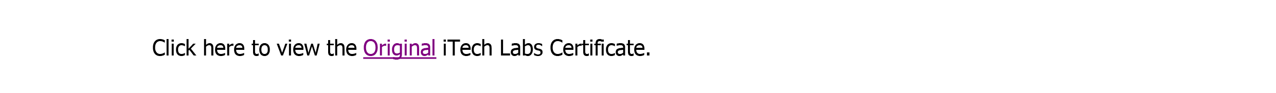 Certificate Link