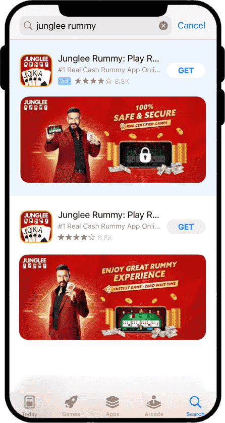Junglee Rummy ios download
