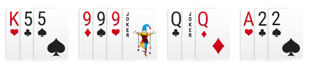 Set with a Joker in rummy