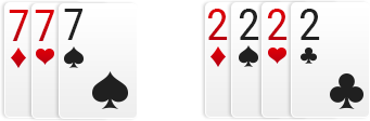 Set without Joker in rummy